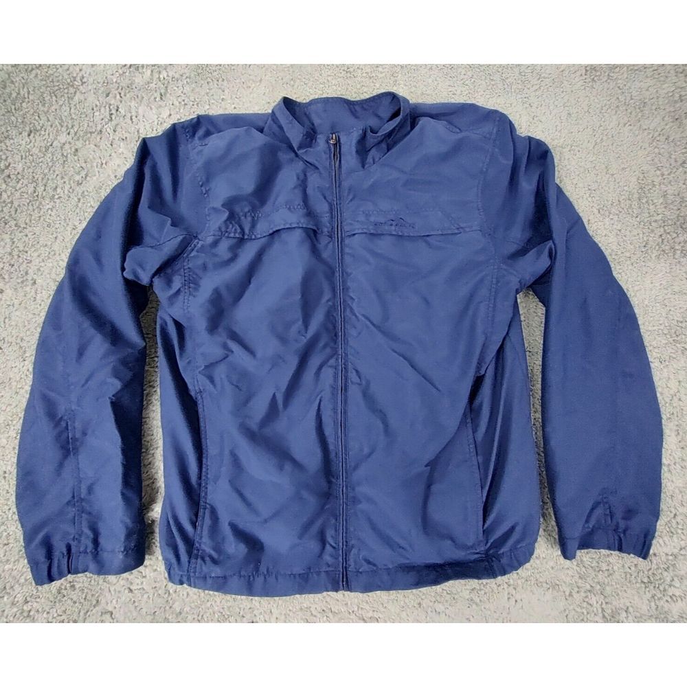 Eddie Bauer Jacket Men's XL Full Zip Vented Blue‎ Parka Coat